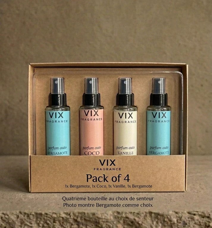Pack 4 Parfums Auto