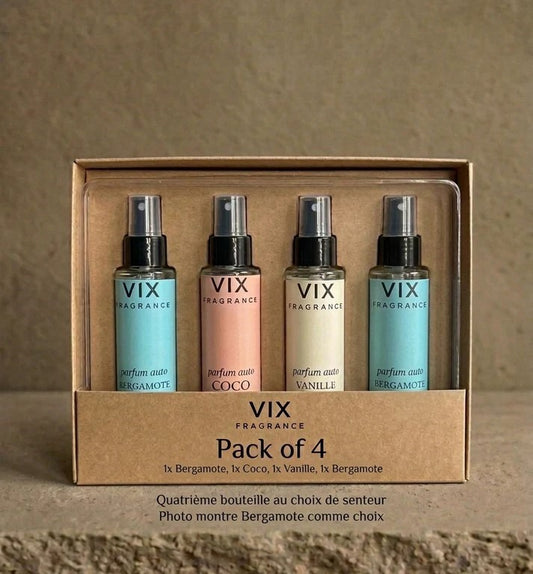 Pack 4 Parfums Auto